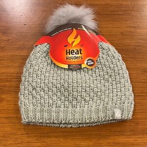 Heat Holder Winter Thermal Pom Hat new grey sparkle Women’s Fit